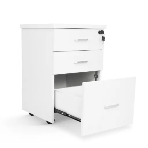 Cajonera Riva de Melamina Blanca 400x400x610 mm