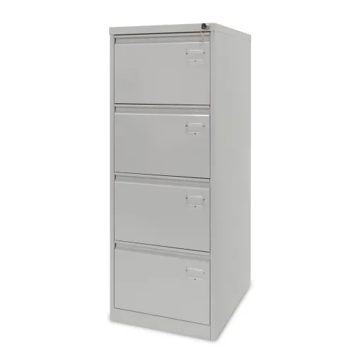 Archivador Metálico de Oficina Con 4 Cajones 1320x460x615mm – IND