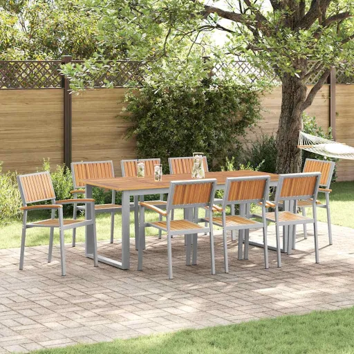 Silla Apilable   Marrón 56 x 57 x 87 cm (8 pcs)