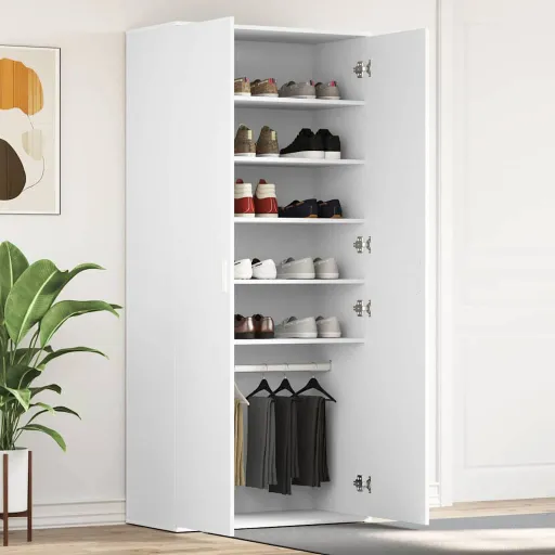 Armario Zapatero 80 x 39 x 178 cm Madera de Ingeniería