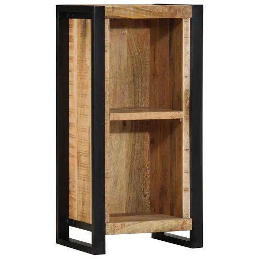 Armario de Noche Marrón 40 x 30 x 80 cm Madera Maciza de Mango