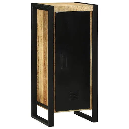 Mueble de Cuarto de Baño Marrón Madera de Mango Maciza