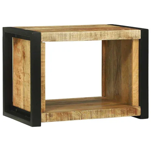 Cubo de Pared Marrón 55 x 35 x 40 cm Madera de Mango Maciza