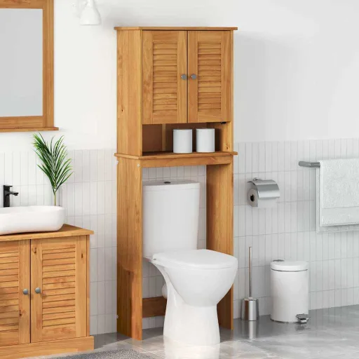 Mueble de Baño VIGO Marrón y Marrón Miel 60 x 27 x 161 cm