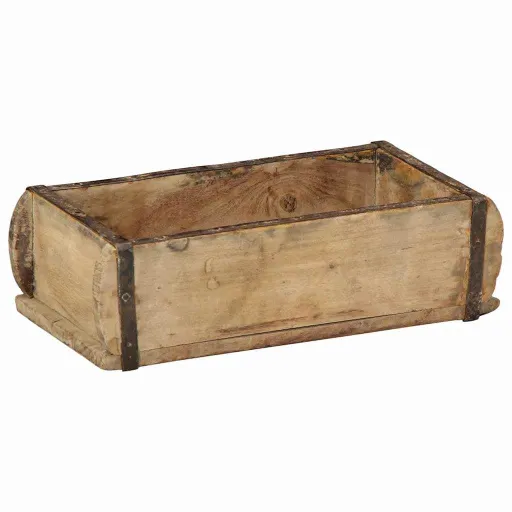 Bandeja Marrón 30 x 15 x 9 cm Madera Sólida Recuperada