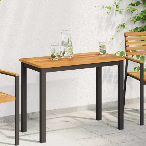 Encimera Aceite Natural 80 x 40 x 2 cm Madera de Acacia Sólida