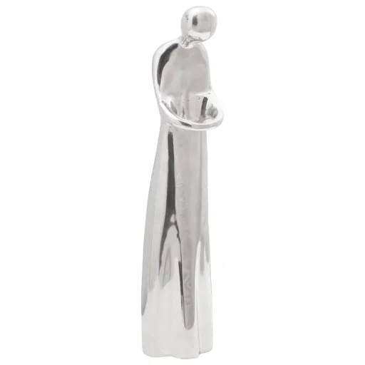 Escultura Plateado 10 x 16 x 49 cm Aluminio