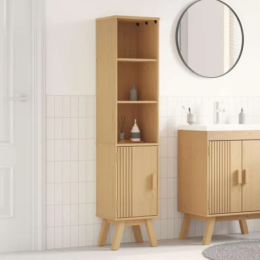 Mueble de Cuarto de Baño Olden Marrón 35 x 30 x 159 cm