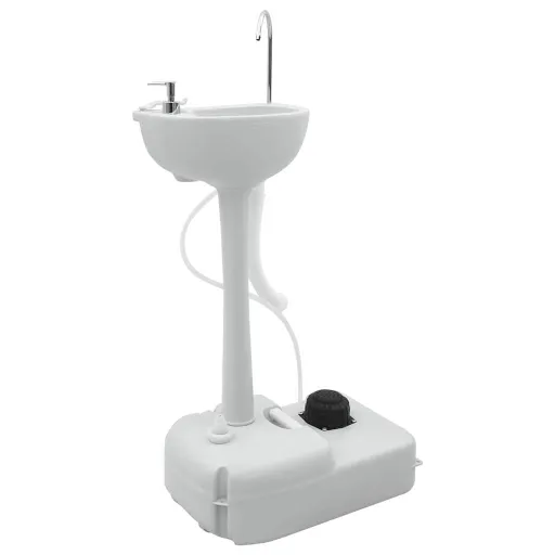 Soporte Para Lavamanos de Camping Gris 50,5 x 33 x 103 cm