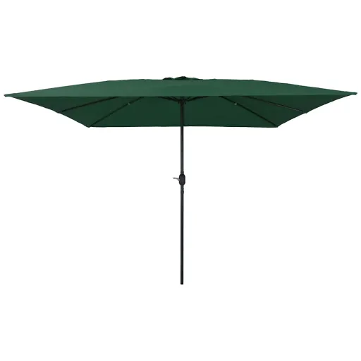 Sombrilla de Jardín Verde 295 x 295 x 245 cm Poliéster y Acero