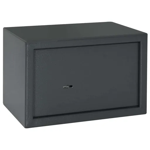 Caja Fuerte Con Cerradura Gris Oscuro 31 x 20 x 20 cm Acero
