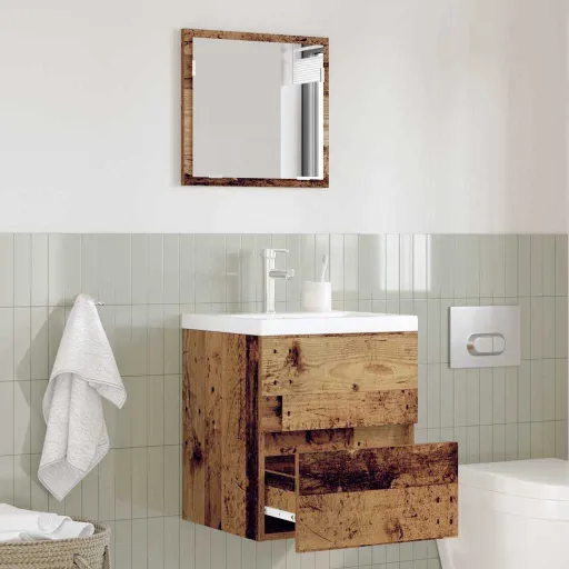 Mueble de Cuarto de Baño Madera Envejecida 41 x 38,5 x 45 cm