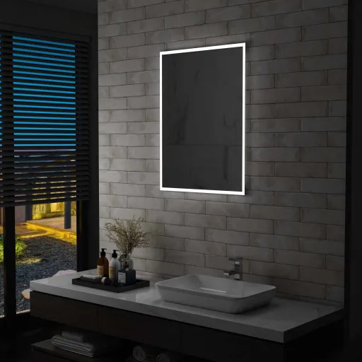 Espejo de Pared de Baño Con LED 60x80 cm