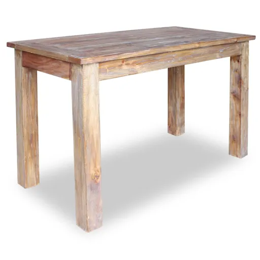 Mesa de Comedor de Madera Maciza de Caoba 120x60x77 cm