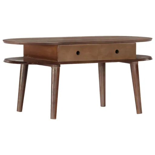 Mesa de Centro de Madera Maciza de Acacia 100x50x46 cm