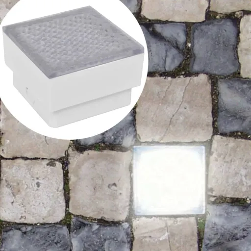 Foco LED Empotrable Para el Exterior, 100 x 100 x 68 mm