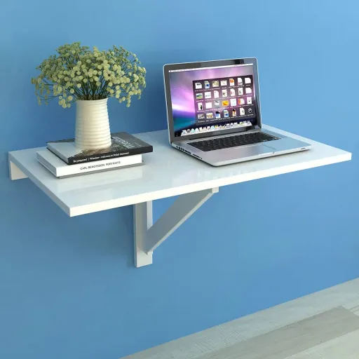 Mesa Plegable de Pared Blanco 100x60 cm