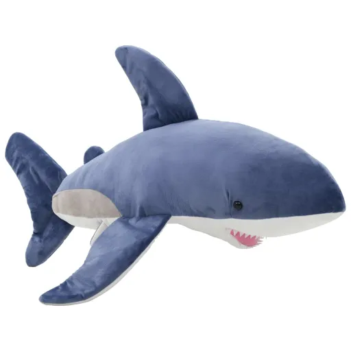 Tiburón de Peluche Azul y Blanco