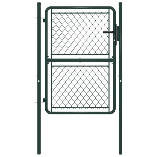 Puerta de Jardín de Acero 100 x 150 cm Verde
