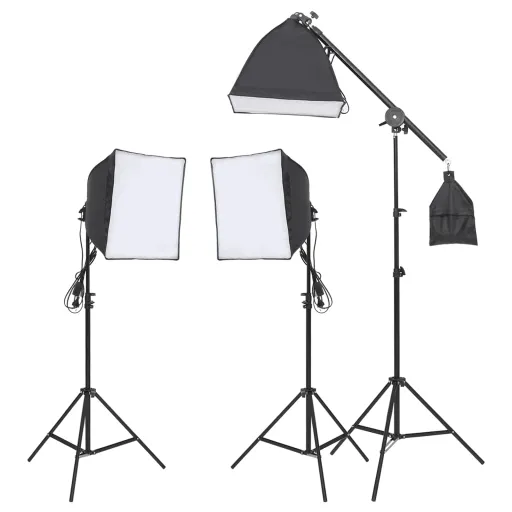 Kit de Iluminación de Estudio Con Trípode y Softbox