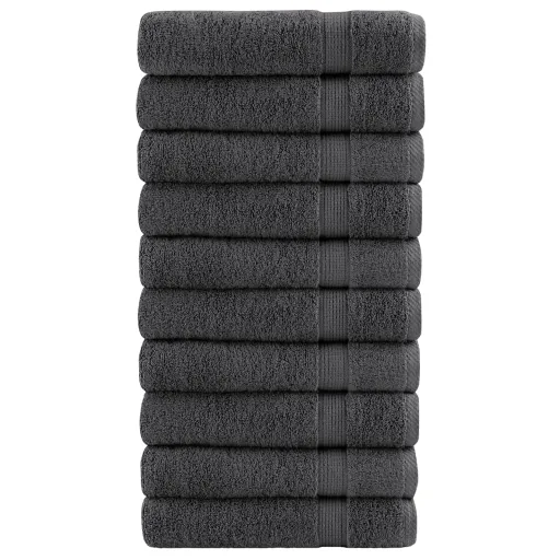 Toallas de Ducha SOLUND 10 Uds Antracita 70x140 cm 600 Gsm