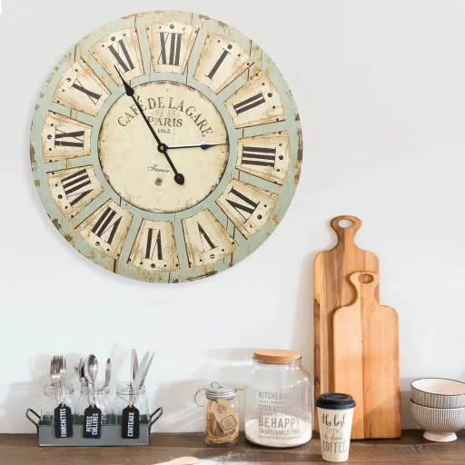 Reloj de Pared de MDF Multicolor 60 cm