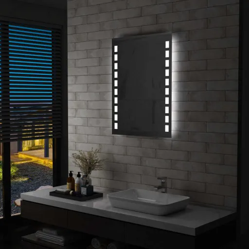 Espejo de Pared de Baño Con LED 60x80 cm