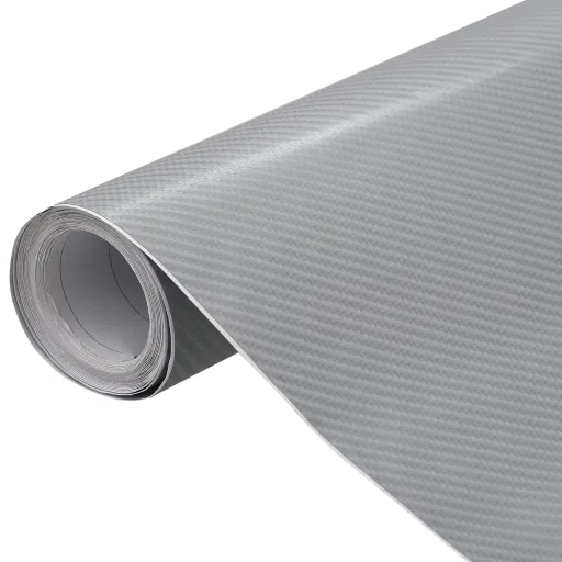 Láminas 4D Para Coche 2 Unidades Plateado 100x150 cm