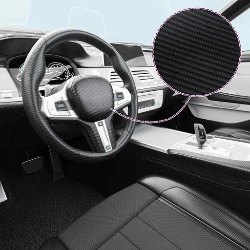 Láminas 3D Para Coches 2 Uds Negro 100x150 cm