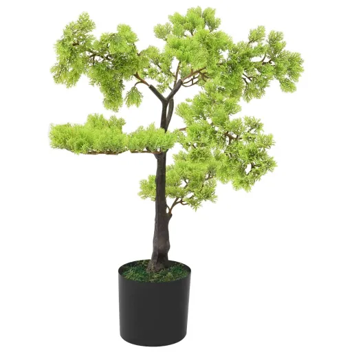 Bonsái de Ciprés Artificial Con Macetero 60 cm Verde
