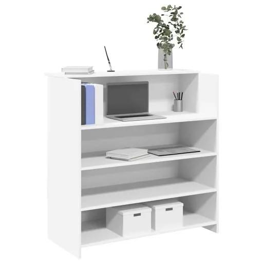 Mostrador de Recepción Blanco 100x50x103,5 cm Madera de Ingeniería