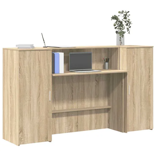 Mostrador de Recepción Roble Sonoma 180x50x103,5 cm