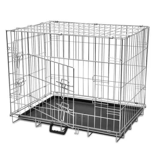 Jaula Para Perros Plegable de Metal M