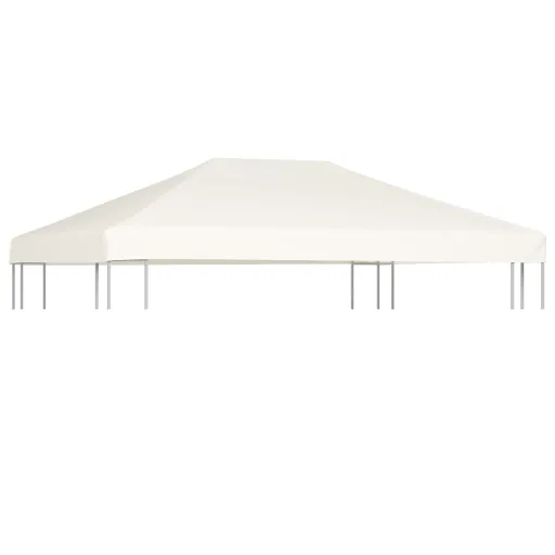 Toldo de Cenador 310 g/m² 4x3 m Blanco Crema