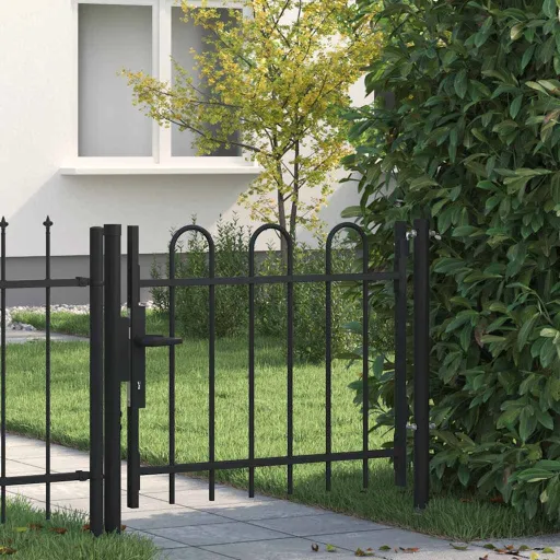 Puerta Individual Para Valla Con Puntas de Aro 100x75 cm