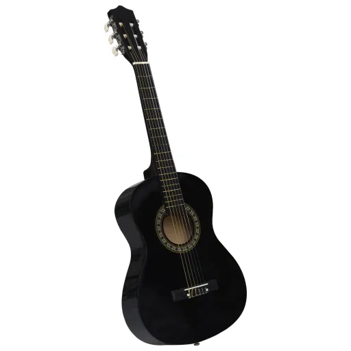 Guitarra Clásica Para Niños y Principiantes Negro 1/2 34"