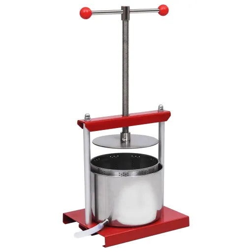 Prensa de Vino y Fruta Acero Inoxidable 6 L