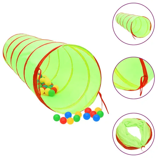 Túnel de Juego Para Niños Poliéster Verde 175 cm