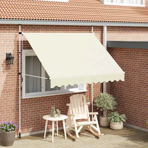 Toldo Retráctil de Operación Manual 250 cm Crema