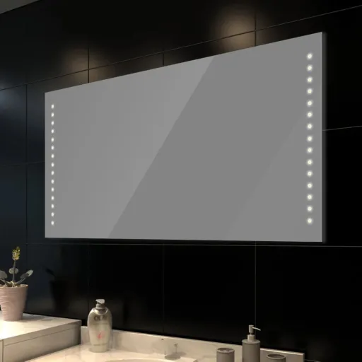 Espejo de Pared Con Luces LED 100x60 cm