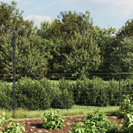 Cerca de Alambre Con Brida Gris Antracita 1,6x25 m