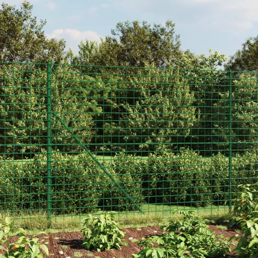 Cerca de Alambre de Acero Galvanizado Verde 2x10 m