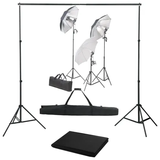 Kit de Estudio Fotográfico Con Set de Luces y Fondo