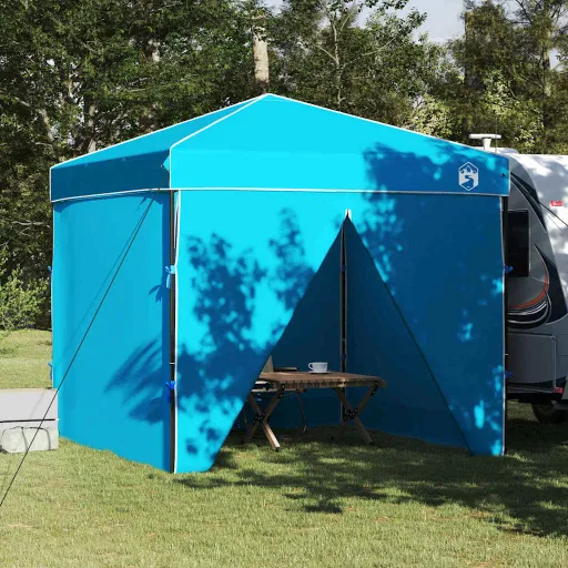 Carpa Dosel Manual Azul 243 x 243 x 251 cm Tela