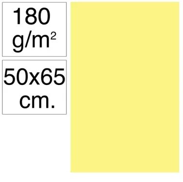 Cartulina Campus 50x65 180g Limón - Campus