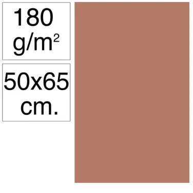 Cartulina Campus 50x65 180g Marrón - Campus
