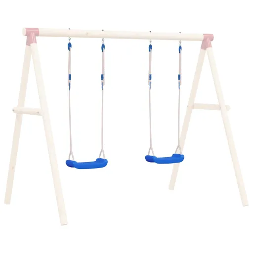 Columpios Con Cuerdas 2 Unidades Polietileno Azul 37x15 cm