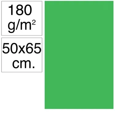 Cartulina Campus 50x65 180g Verde Billar - Campus