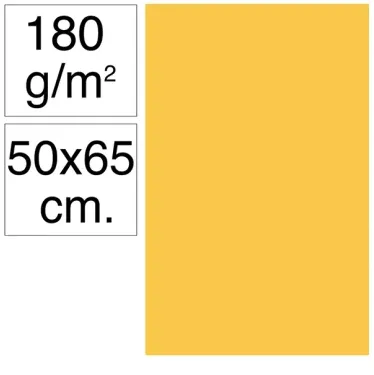 Cartulina Campus 50x65 180g Amarillo Gualda - Campus