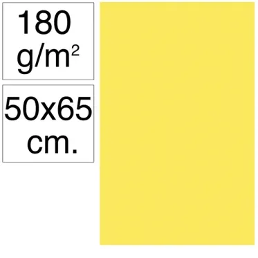 Cartulina Campus 50x65 180g Amarillo Canario - Campus